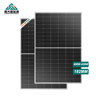 400w 410w ألواح شمسية PV مع Imp 12.7-13.2A وزجاج الحديد المنخفض
