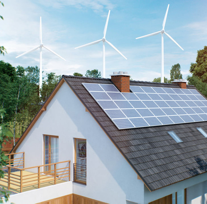 5KW / 10KW ذراع الألياف الزجاجية المقوية على مولد طاقة الرياح للخدمة المنزلية