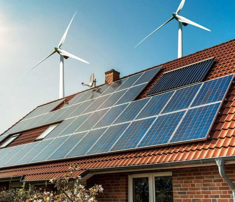 10 كيلوواط ثلاثي المرحلة 380VAC على شبكة نظام مولد طاقة الرياح مع تكامل لوحة PV