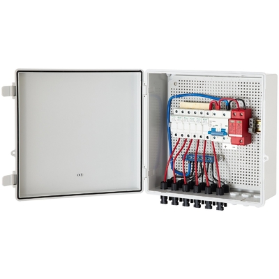 390*390*185 الصندوق الجمعية الكهروضوئية 500VDC مع ABS حماية SPD المواد