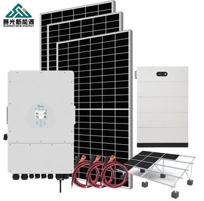 نظام تخزين الطاقة الشمسية المنزلي 5000watt 5000watt 5kw مع ألواح السيليكون الأحادي