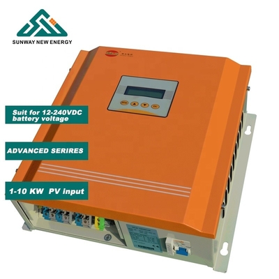 240v MPPT مراقب الشحن الشمسي مع الاتصال RS485 / GPRS ونمط الشحن PWM