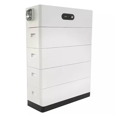 بطارية تخزين شمسية قابلة للتراص 5KW بطارية الليثيوم قابلة لإعادة الشحن CAN RS485