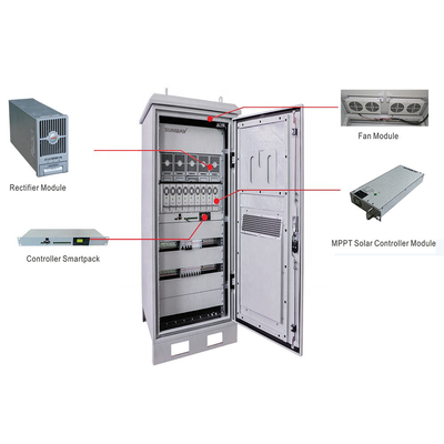 بطارية حمض الرصاص نظام الطاقة الشمسية 48VDC 50hz تردد الخروج لمحطة قاعدة الاتصالات