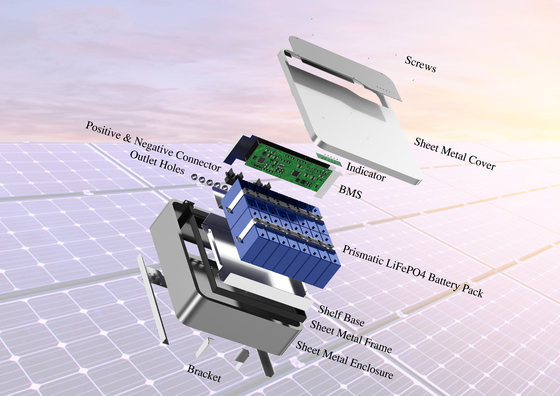 التصميم الحديث الحائط Lifepo4 بطارية تخزين الطاقة للمنزل OEM / ODM مقبول