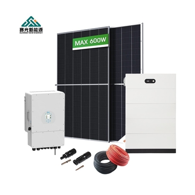 نظام الطاقة الشمسية 15 كيلوواط مع Deye Growatt قبل المحول
