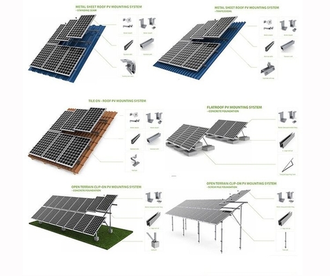 نظام الطاقة الشمسية الكامل مع عاكس الهجينة دييه 3kw 5kw 8kw ومراقب MPPT