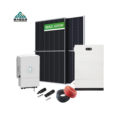 نظام تخزين الطاقة الشمسية الهجينة الكامل 5kw 10kw 15kw 20kw مع نوع بطارية الرصاص والحمض