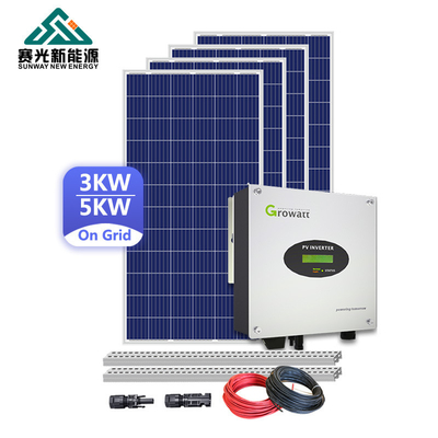 15kw الطاقة الشمسية في الهواء الطلق على نظام الشبكة مع ألواح السيليكون أحادية البلور