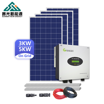 15kw الطاقة الشمسية في الهواء الطلق على نظام الشبكة مع ألواح السيليكون أحادية البلور