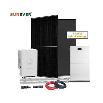 6000 دورة 80٪ DOD بطارية الرصاص الحمضية الإمدادات المباشرة 5kw نظام ألواح شمسية للمنزل