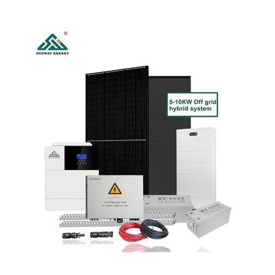 10kw 20kw 30kw نظام شمسي خارج الشبكة مع تكنولوجيا السيليكون أحادي البلور