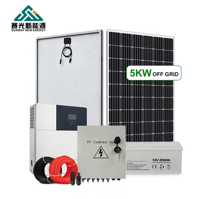 10kw 20kw 30kw نظام شمسي خارج الشبكة مع تكنولوجيا السيليكون أحادي البلور