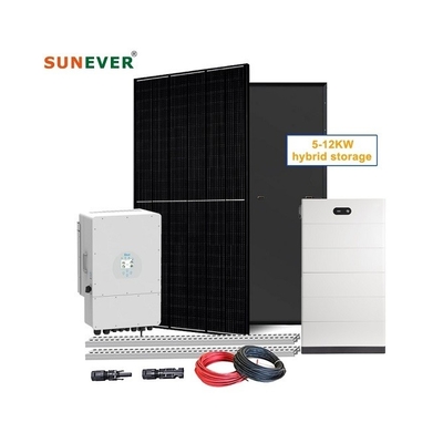 نظام الطاقة الشمسية المنزلي 10kw مع وضع خارج الشبكة والجهد الاسمي 48Vdc/51.2Vdc