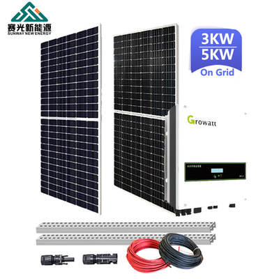 3kw 5kw 10kw على الشبكة النظام الشمسي 20kw 30kw 40kw المنزل الكامل