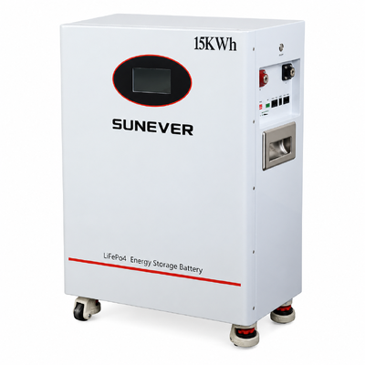 SUNEVER TD-15 15kWh LiFePO4 بطارية منزلية 51.2V 300Ah تخزين الطاقة الشمسية