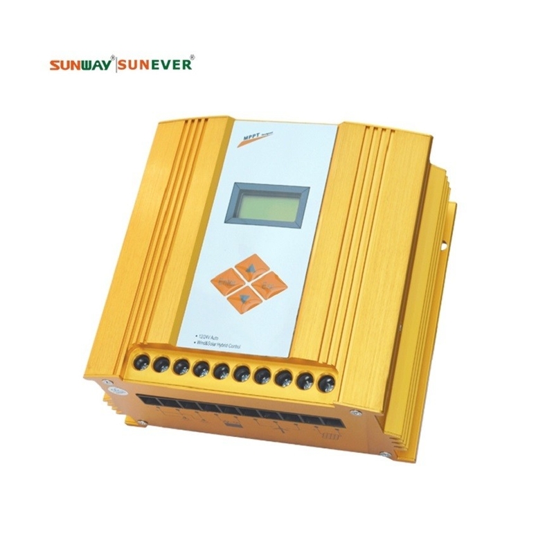 100-600 واط 12 فولت الطاقة الشمسية والرياح المتحكم أعلى الطاقة الشمسية PWM LCD CE IEC معتمدة