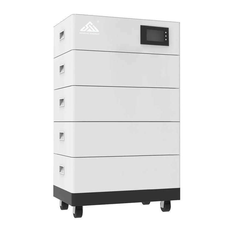 اتصال الشبكة الهجينة بطارية شمسية قابلة للتراص LiFePO4 5KWH 10KWH 15KWH 20KWH للمنزل