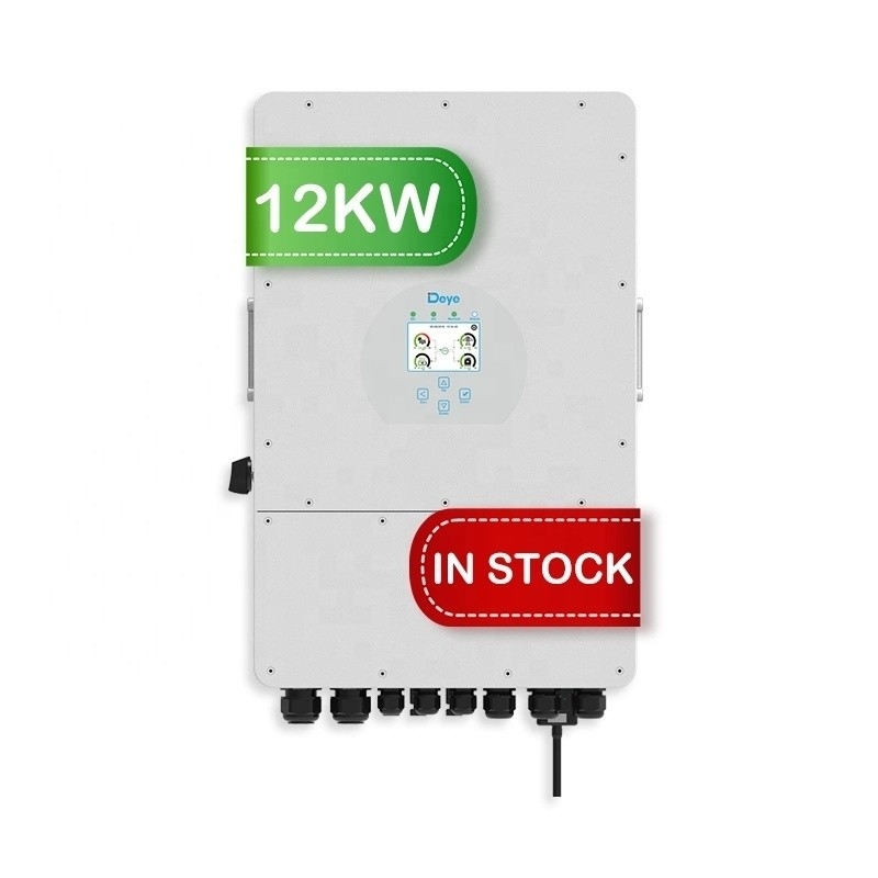 عاكس متردد / عاكس التحول الشمسي الهجين ثلاثي المرحلة 8kw 10kw 12kw مجموعة MPPT 150-450 VDC