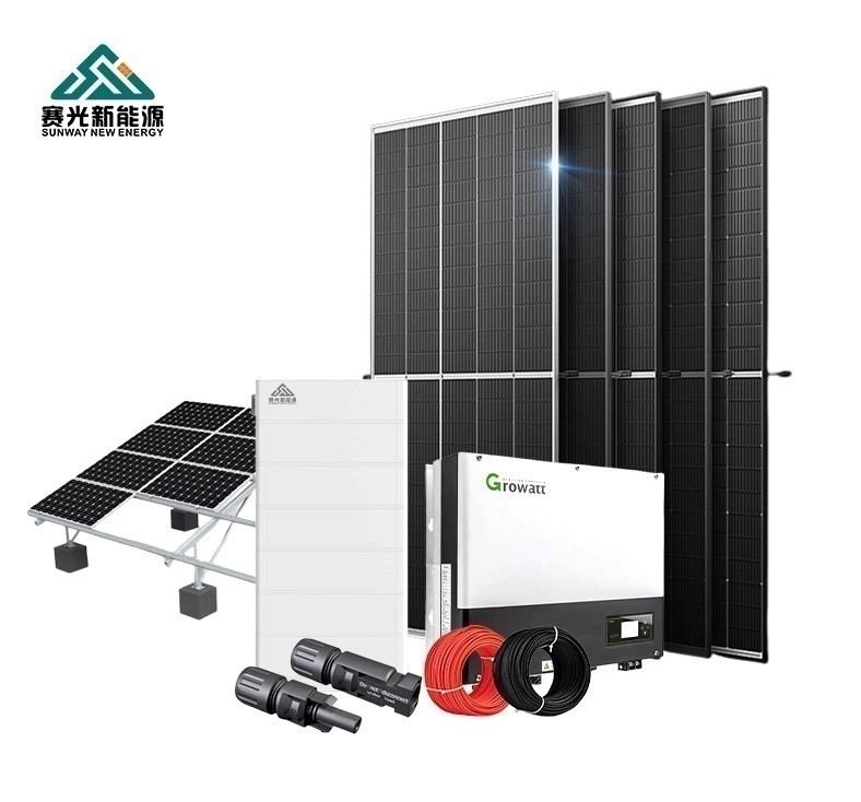 نظام الطاقة الشمسية 5kw 8kw 9kw 10kw لنوع جهاز تحكم MPPT ونمط العمل خارج الشبكة