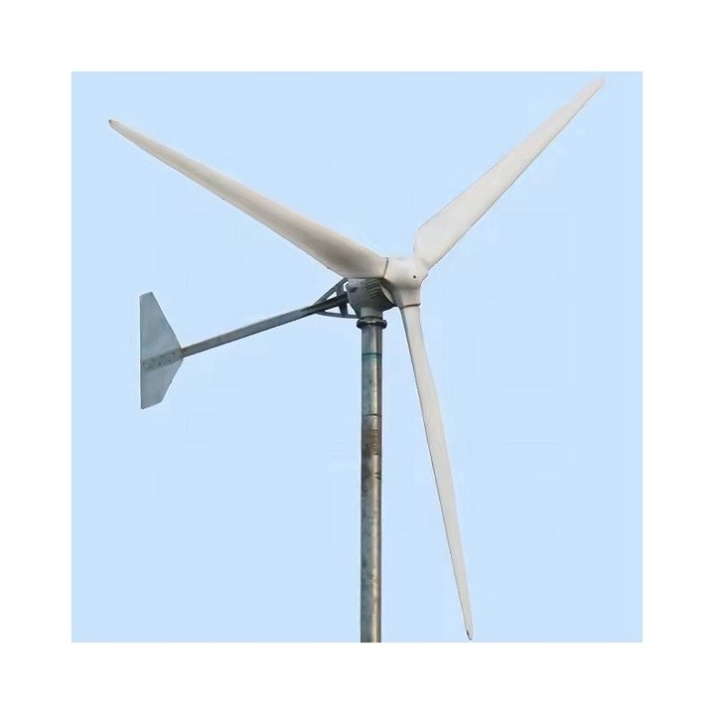 توربينات الرياح الأفقية 3KW/5KW/10KW لنظام الطاقة الهجينة للرياح الشمسية خارج الشبكة