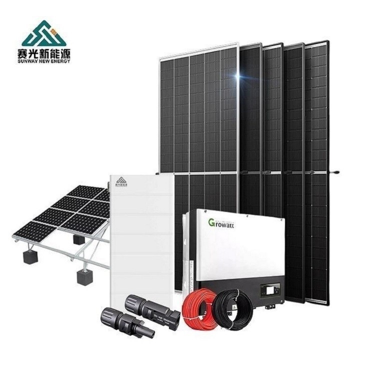 5kw 10kw 15kw 20kw مجموعة كاملة من نظام الطاقة الشمسية للمنزل في وضع التقسيم