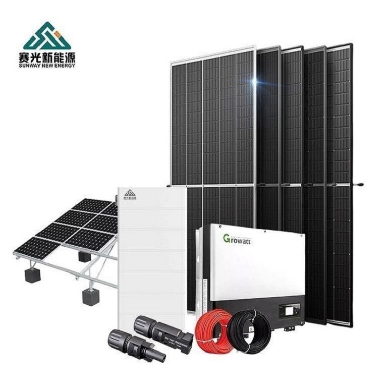نظام الطاقة الشمسية الهجينة المخصص 10kw 15kw 20kw لسوق B2B