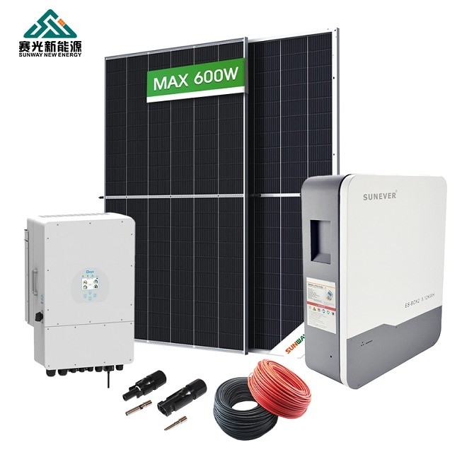 5 مجموعة كاملة من أنظمة الطاقة الشمسية للمنازل 5kw 6kw 8kw 10kw نظام شمسي مستورد