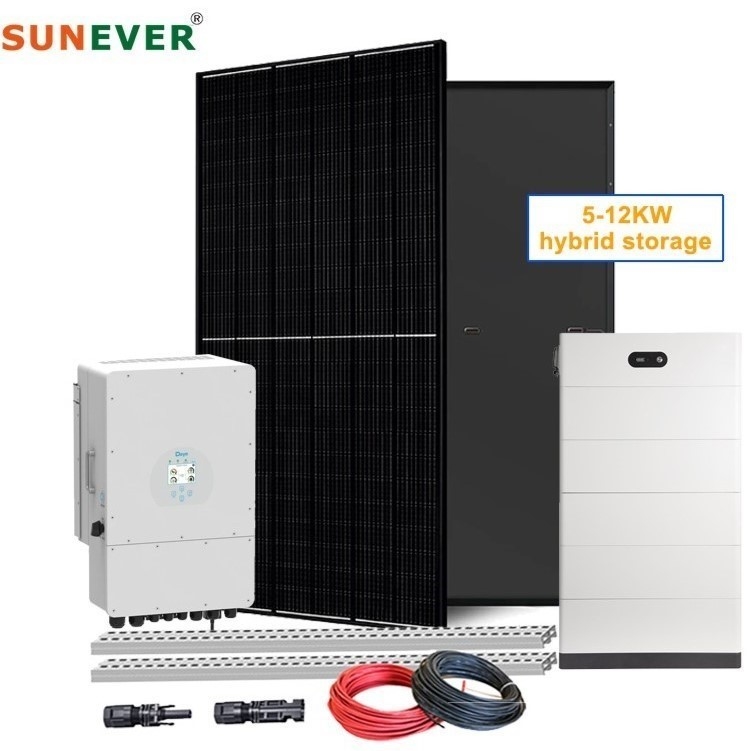 Home نظام تخزين الطاقة الشمسية 6kw 8kw 10kw لمجموعة الهجينة مولد الطاقة الكامل