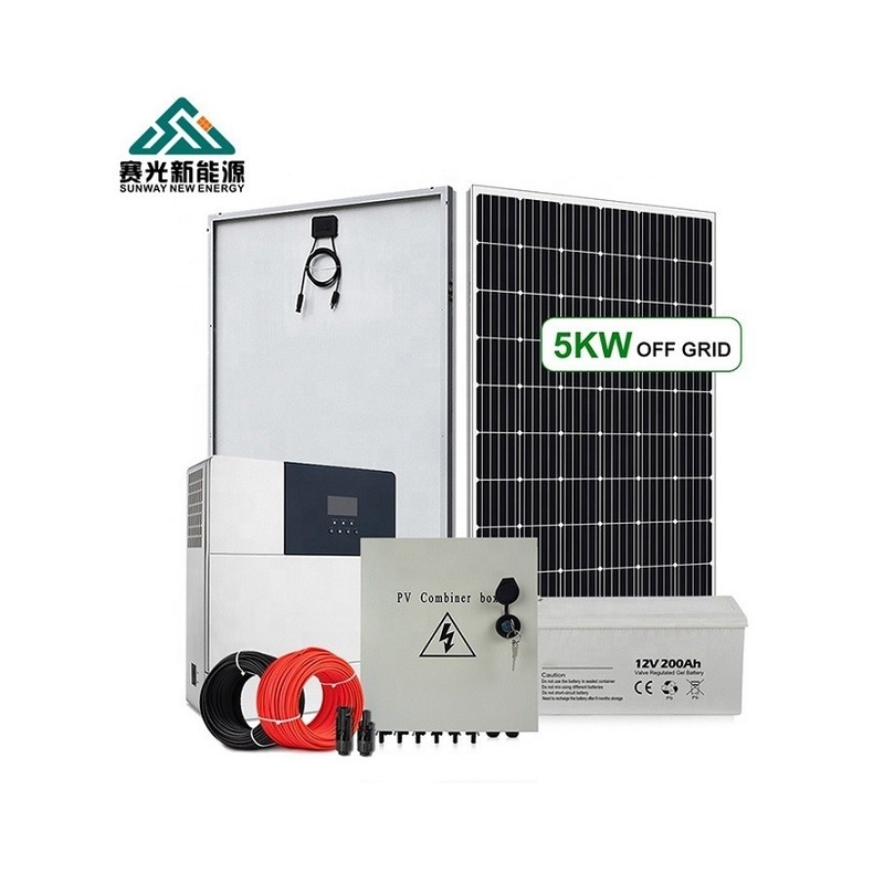 10kw 20kw 30kw نظام الألواح الشمسية مع الجهد الخارجي 110V / 127V / 220VAC / 380VAC / 480V