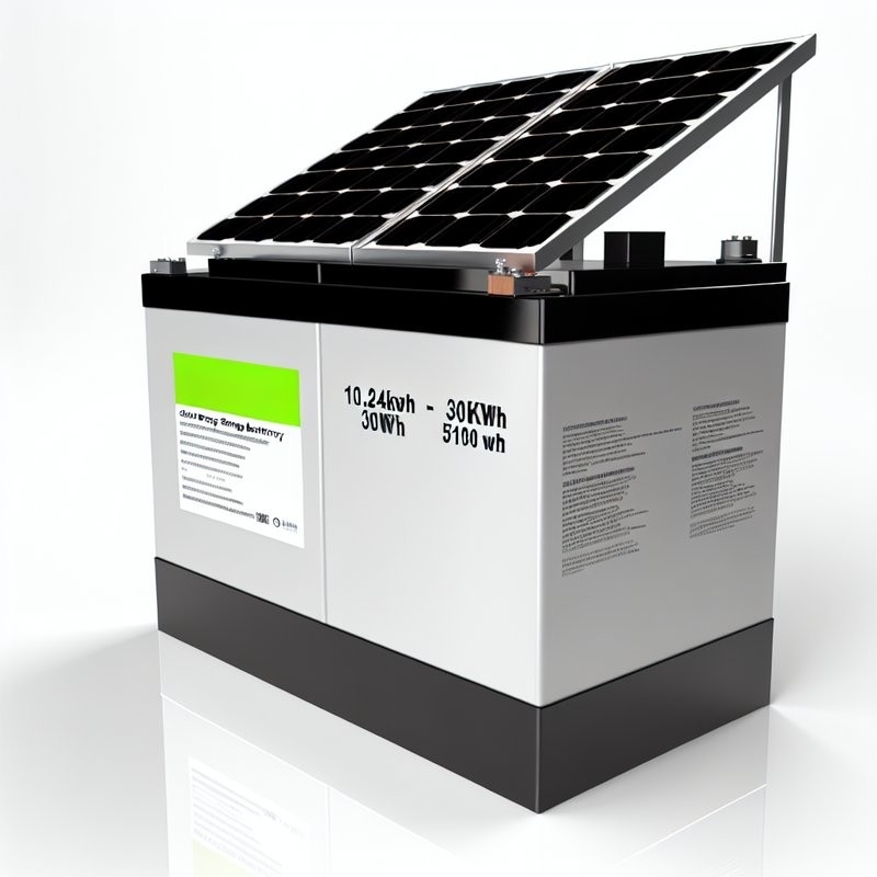 وحدة تخزين الطاقة الشمسية 10.24kWh-30kwh الطاقة و 5100Wh طاقة اسمية لخزينات السعة العالية