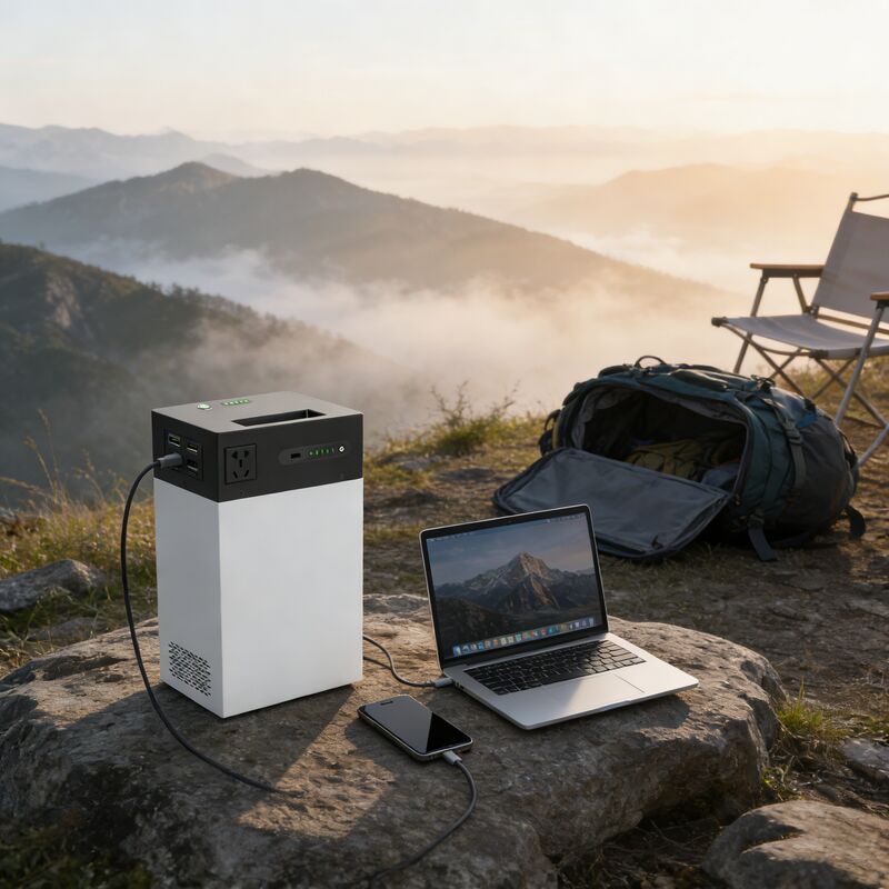 نظام الطاقة الشمسية العالمي 500 واط 1004.8Wh ESS المحمول