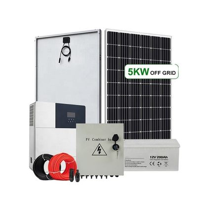LiFePO4 MPPT 15kw نظام الطاقة الشمسية خارج الشبكة للمساكن شهادة CE RoHS