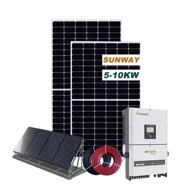 220VAC 10kw نظام الطاقة الشمسية المنزلية المزايا التجارية 50HZ