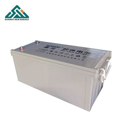 بطاريات الشمسية قابلة للشحن 12V 200ah/250ah بطاريات الحمض الرصاصي الجل المختارة للمواد الشمسية