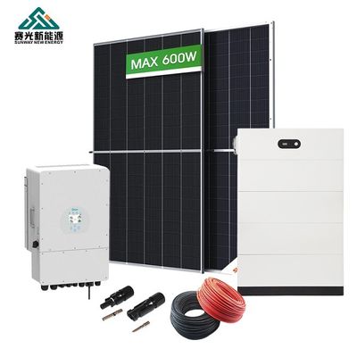 5000w 6000w نظام الطاقة الشمسية الهجينة 8000w مع نوع بطارية Lifepo4