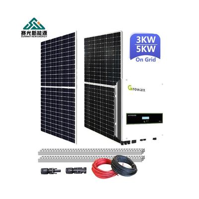 نظام الطاقة الشمسية القابل للتخصيص 5kw 10kw 15kw 20kw 30kw لموقع التثبيت في الهواء الطلق