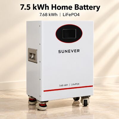 بطارية ليثيوم SUNEVER 7.68kWh 25.6V 300Ah LiFePO4 لتخزين الطاقة المنزلية والطاقة الاحتياطية خارج الشبكة